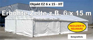 Foto: erhöhte Zelte z.B. 6 x 15 m NEU