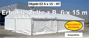 Foto: erhhte Zelte z.B. 6 x 15 m NEU