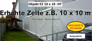 Foto: erhöhte Zelte z.B. 10 x 10 m NEU