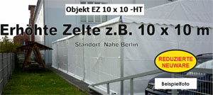 Foto: erhhte Zelte z.B. 10 x 10 m NEU