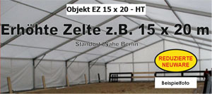Foto: erhöhte Zelte z.B. 15 x 20 m NEU