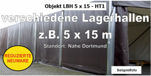 Foto: Lagerhallen z.B. 5x15m NEU