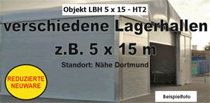 Foto: Lagerhallen z.B. 5 x 15m NEU