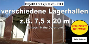 Foto: Lagerhallen z.B. 7,5x20m NEU