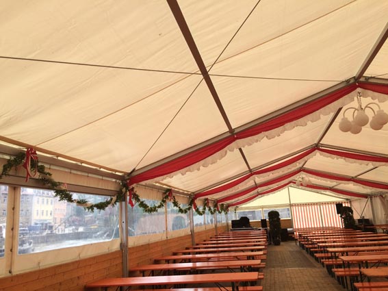 Foto: gebrauchtes Festzelt 8x25 m oder als 8x45 m inkl. Stauboden