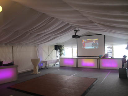 Foto: Zelthimmel glatt f�r Festzelt  10 x 35 m (ca. 350 m�)