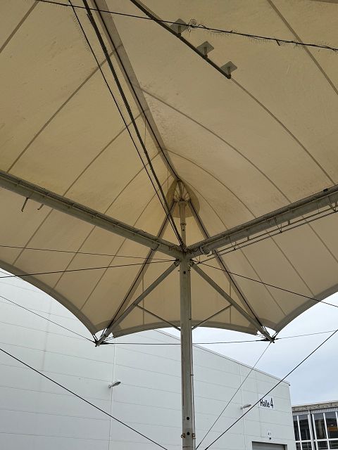 Foto: Gebrauchtes Zeltdach / Membranberdachung 21,20 x 15,65 m