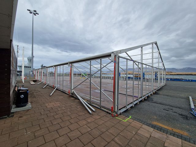 Foto: Gebrauchte Zelthalle 20 x 80 m inkl. Kassettenboden