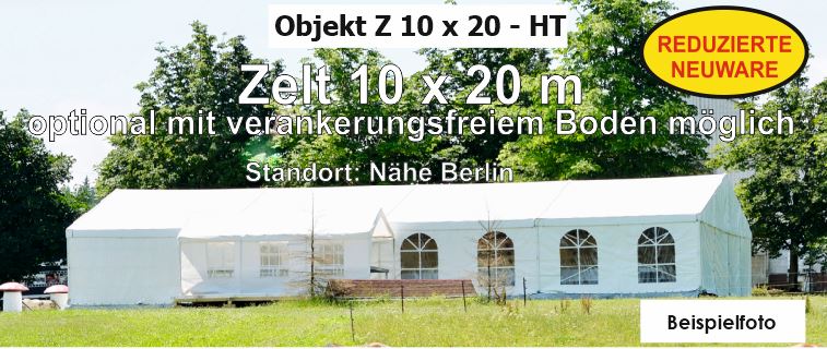Foto: Festzelt 10x20m reduzierte Neuware - SONDERANGEBOT